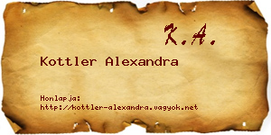 Kottler Alexandra névjegykártya